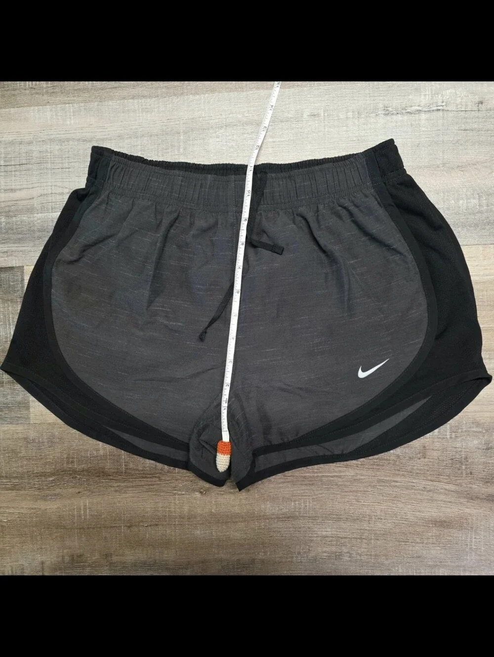 Nike Dri-FIT Women's Running Athletic Shorts Black Gray Lined Size Small